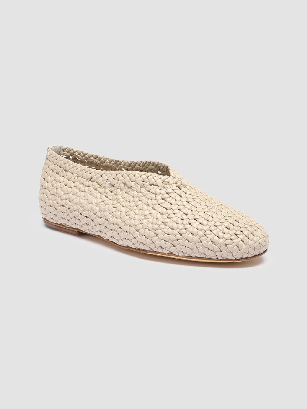 Officine Creative BESSIE 011 Mocassini in Pelle Nebbia Enormi sconti