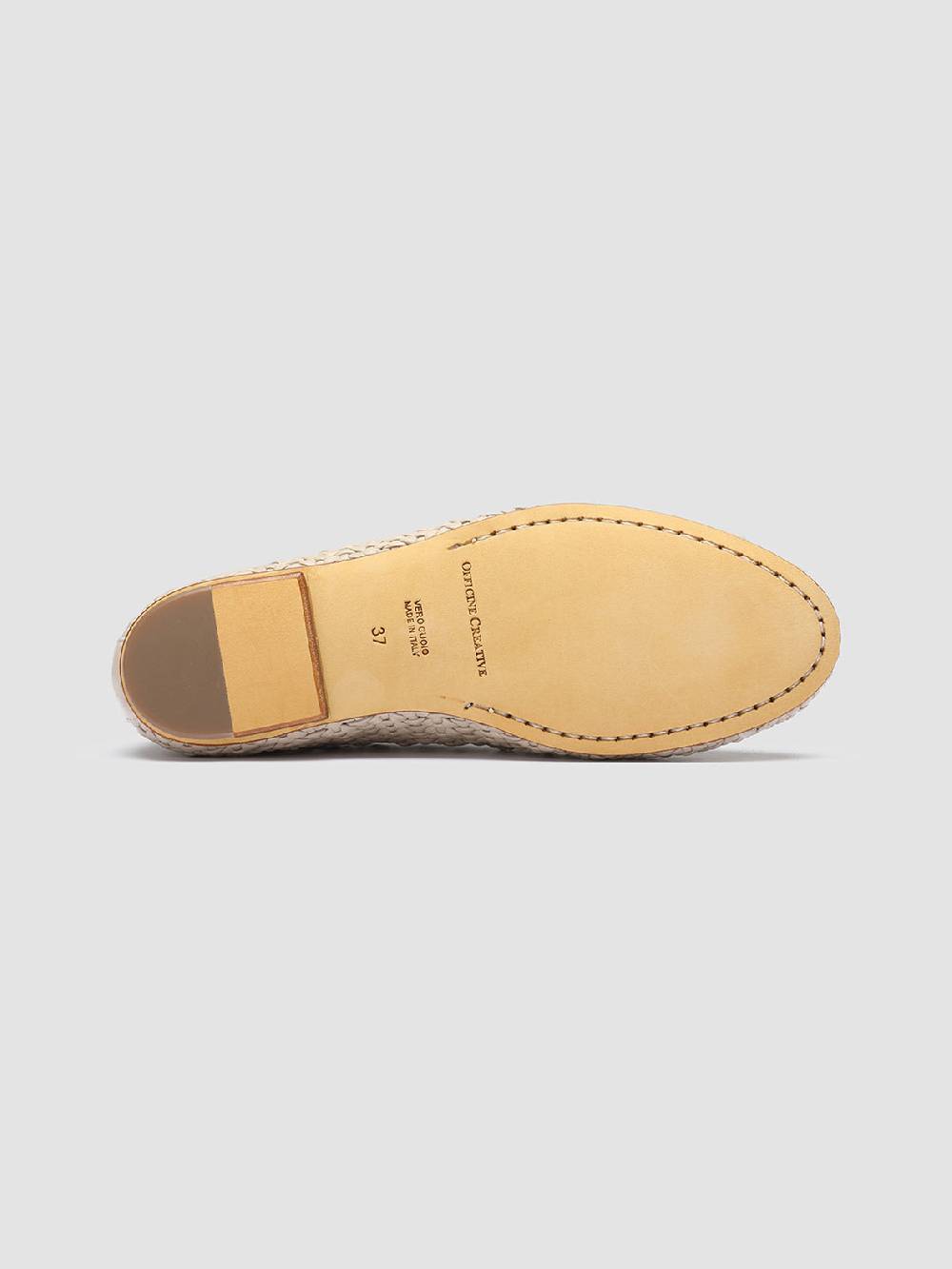 Officine Creative BESSIE 011 Mocassini in Pelle Nebbia Enormi sconti
