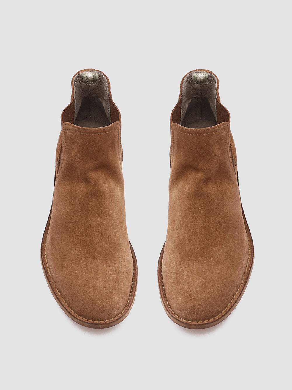 Officine Creative LINZI 001 Stivaletti Chelsea in Pelle Scamosciata Marrone 50% di sconto con spedizione gratuita