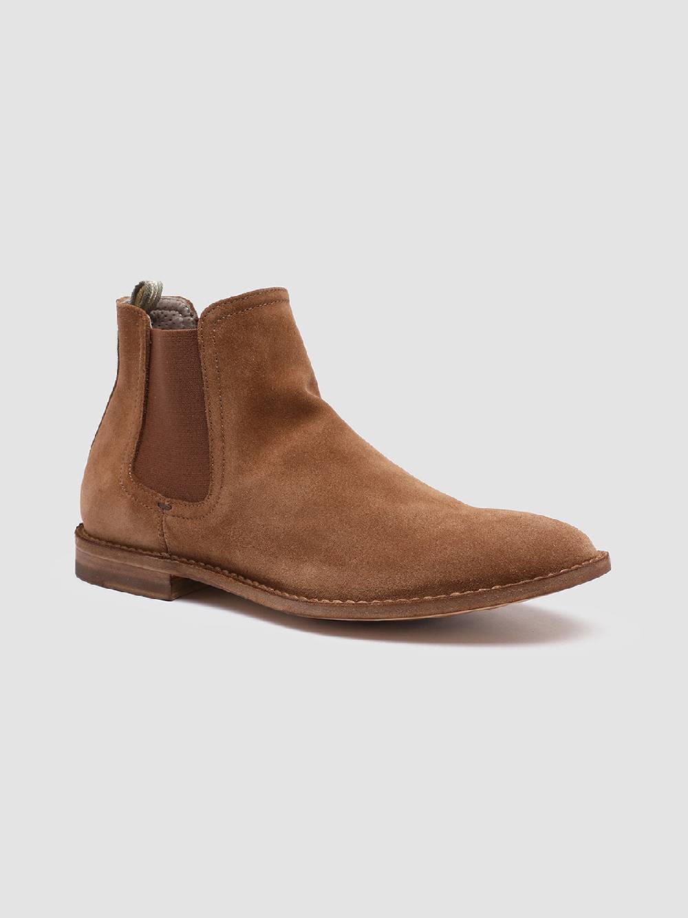 Officine Creative LINZI 001 Stivaletti Chelsea in Pelle Scamosciata Marrone 50% di sconto con spedizione gratuita