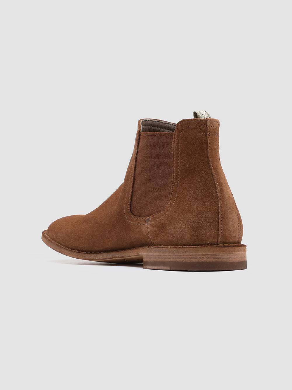 Officine Creative LINZI 001 Stivaletti Chelsea in Pelle Scamosciata Marrone 50% di sconto con spedizione gratuita