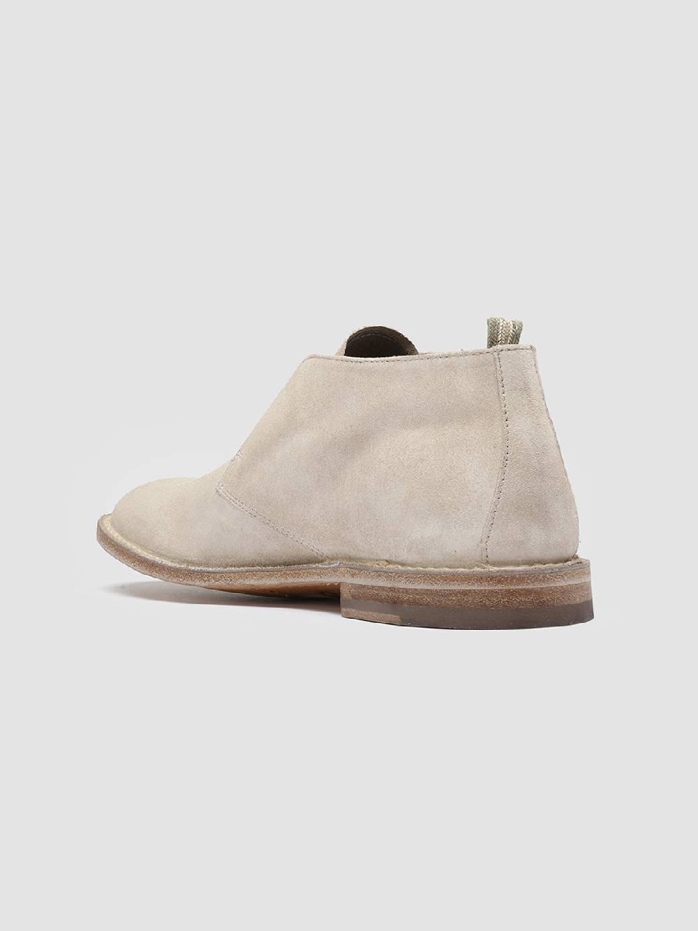 Officine Creative LINZI 008 Polacchine in Pelle Scamosciata Avorio Esporta salva