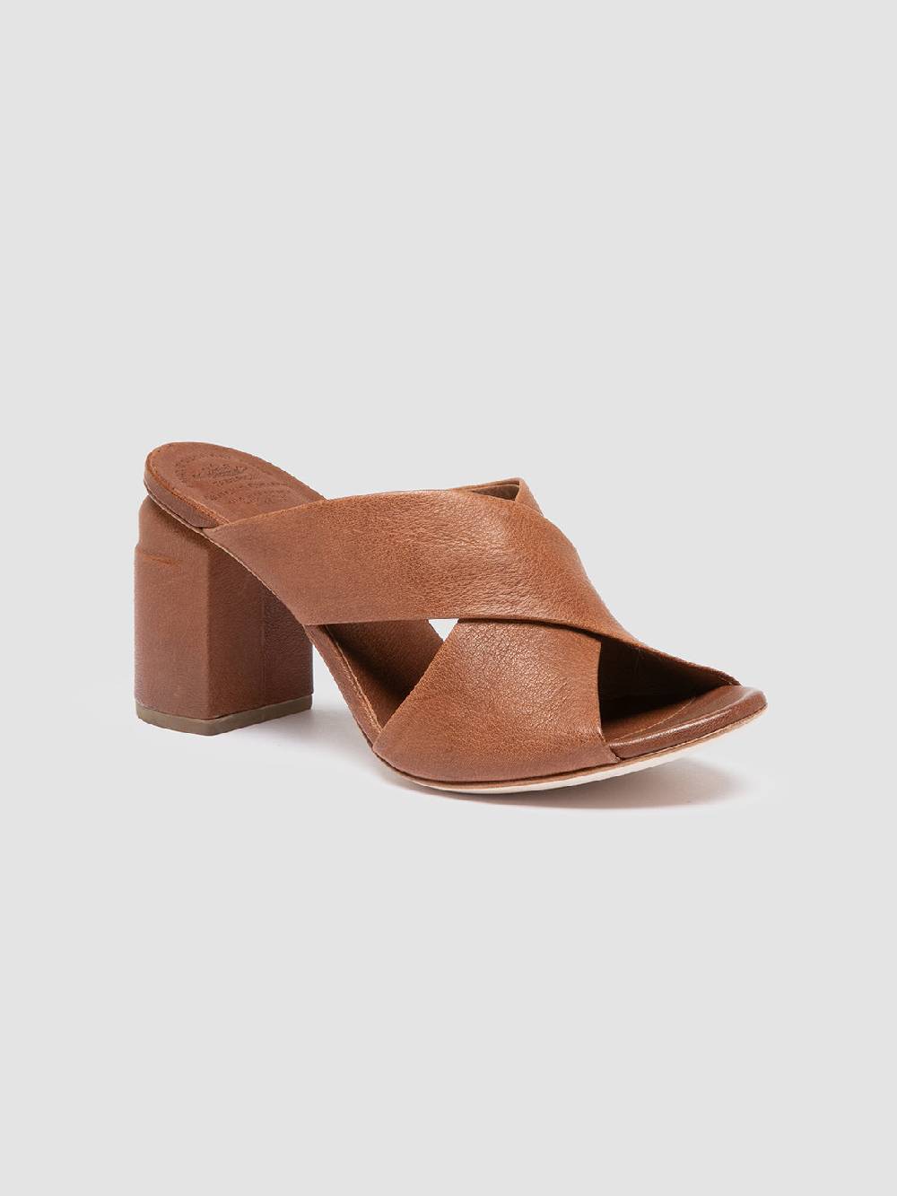 Officine Creative EMILIE 003 Sandali in Pelle Marrone Black Friday Prezzi