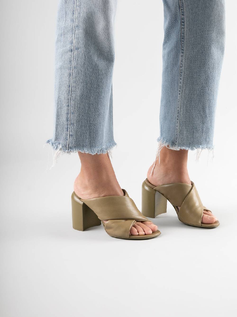 Officine Creative ESTHER 014 Sandali in Pelle Marrone Duty-free