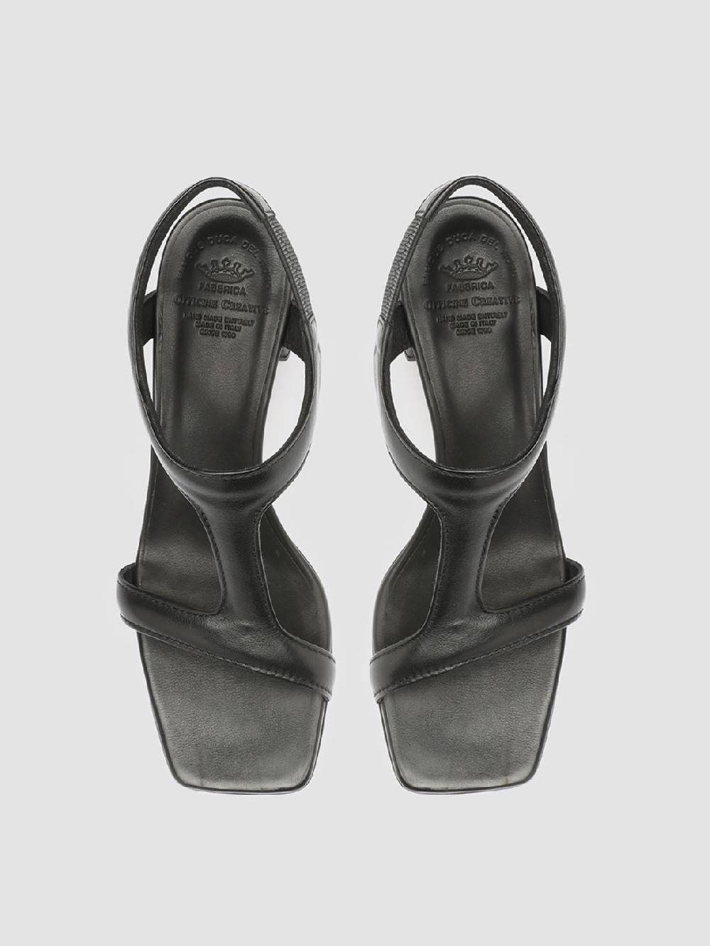 Officine Creative ELSIE 002 Sandali in Nappa Nera 50% di sconto per tempo limitato