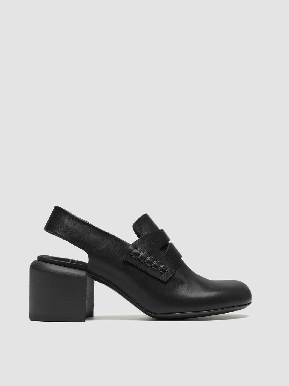 Officine Creative ETHEL 009 Sandali in Pelle Nera Sconti questo mese