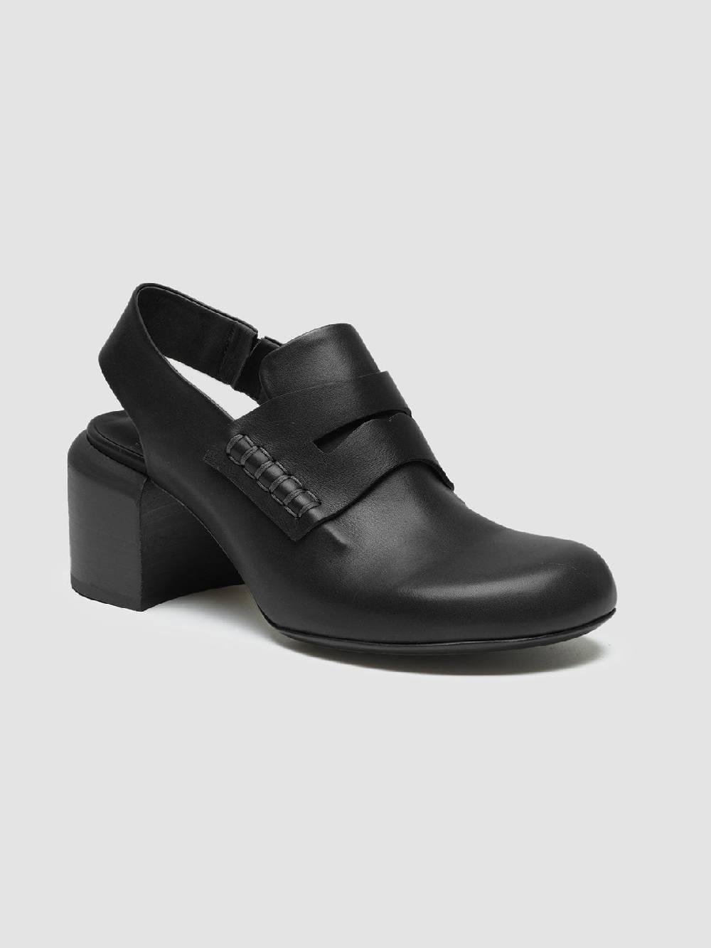 Officine Creative ETHEL 009 Sandali in Pelle Nera Sconti questo mese