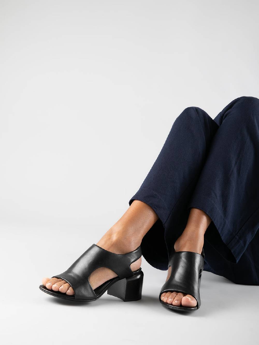 Officine Creative ETHEL 013 Sandali in Pelle Nera 2025