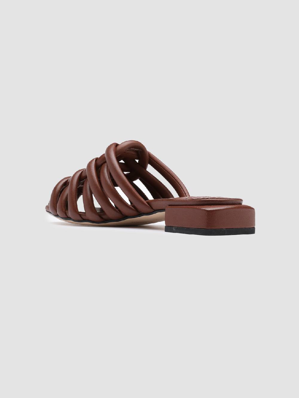 Officine Creative GILLIAN 006 Sandali in Pelle Marrone Italy