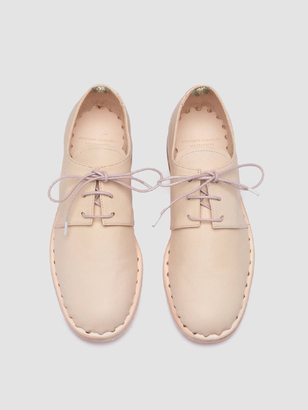 Officine Creative GRAPHITE 001 Derby in Pelle Rosa In Linea