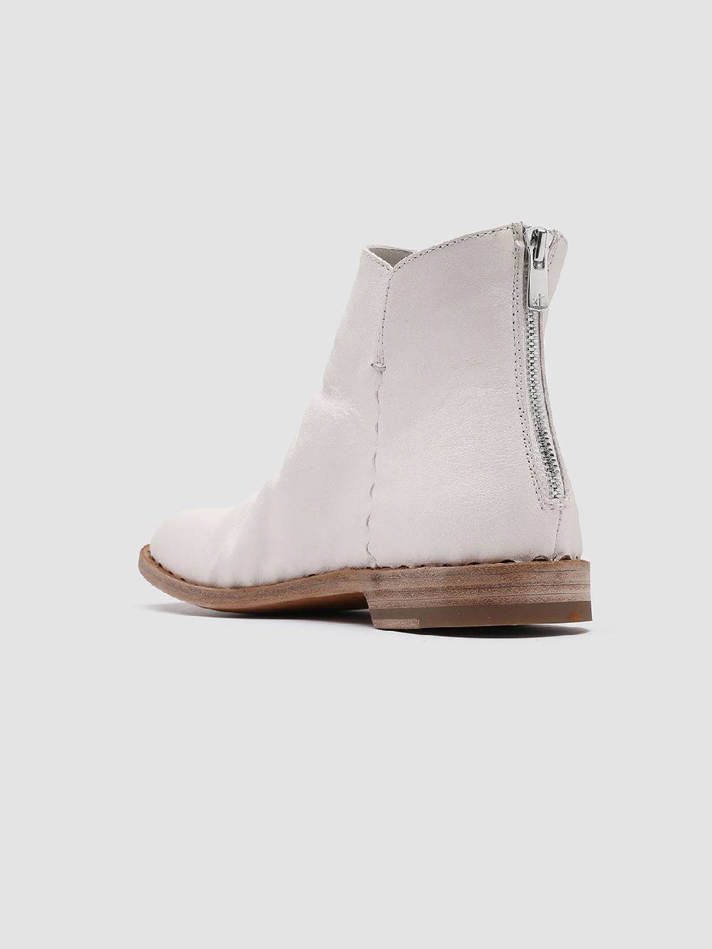 Officine Creative GRAPHITE 005 Stivaletti in Pelle Bianca Nuovo
