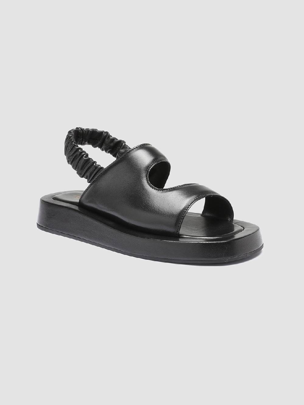Officine Creative PATTY 005 Sandali in Pelle Nera Pezzi Unici
