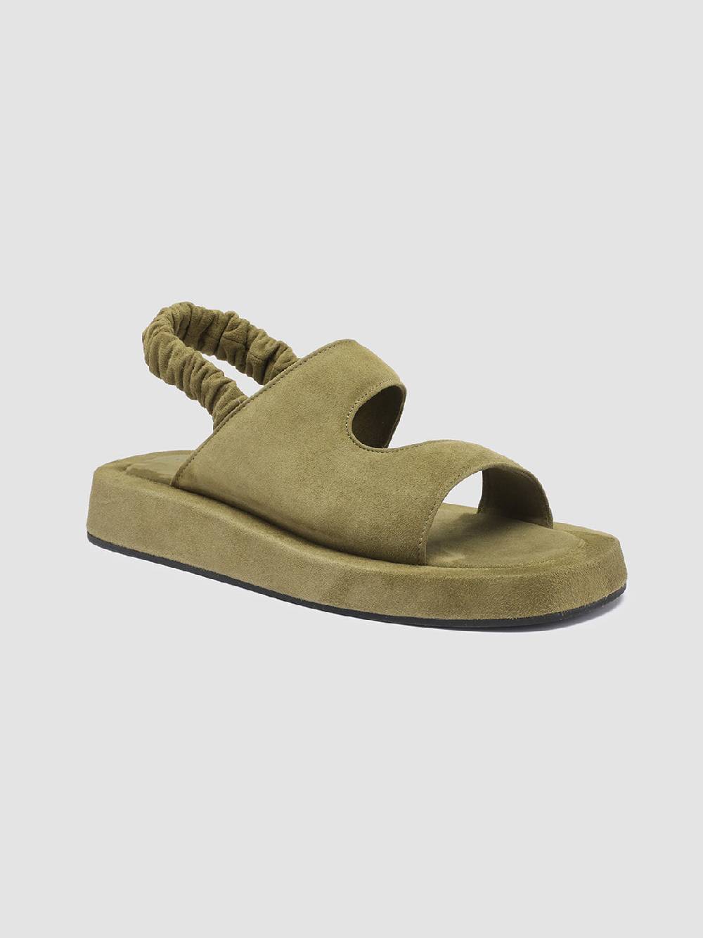 Officine Creative PATTY 005 Sandali in Pelle Scamosciata Verde Soddisfazione Garantita