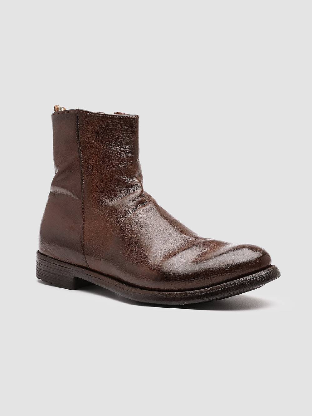 Officine Creative HIVE 010 Stivali in Pelle Marrone Negozi Online