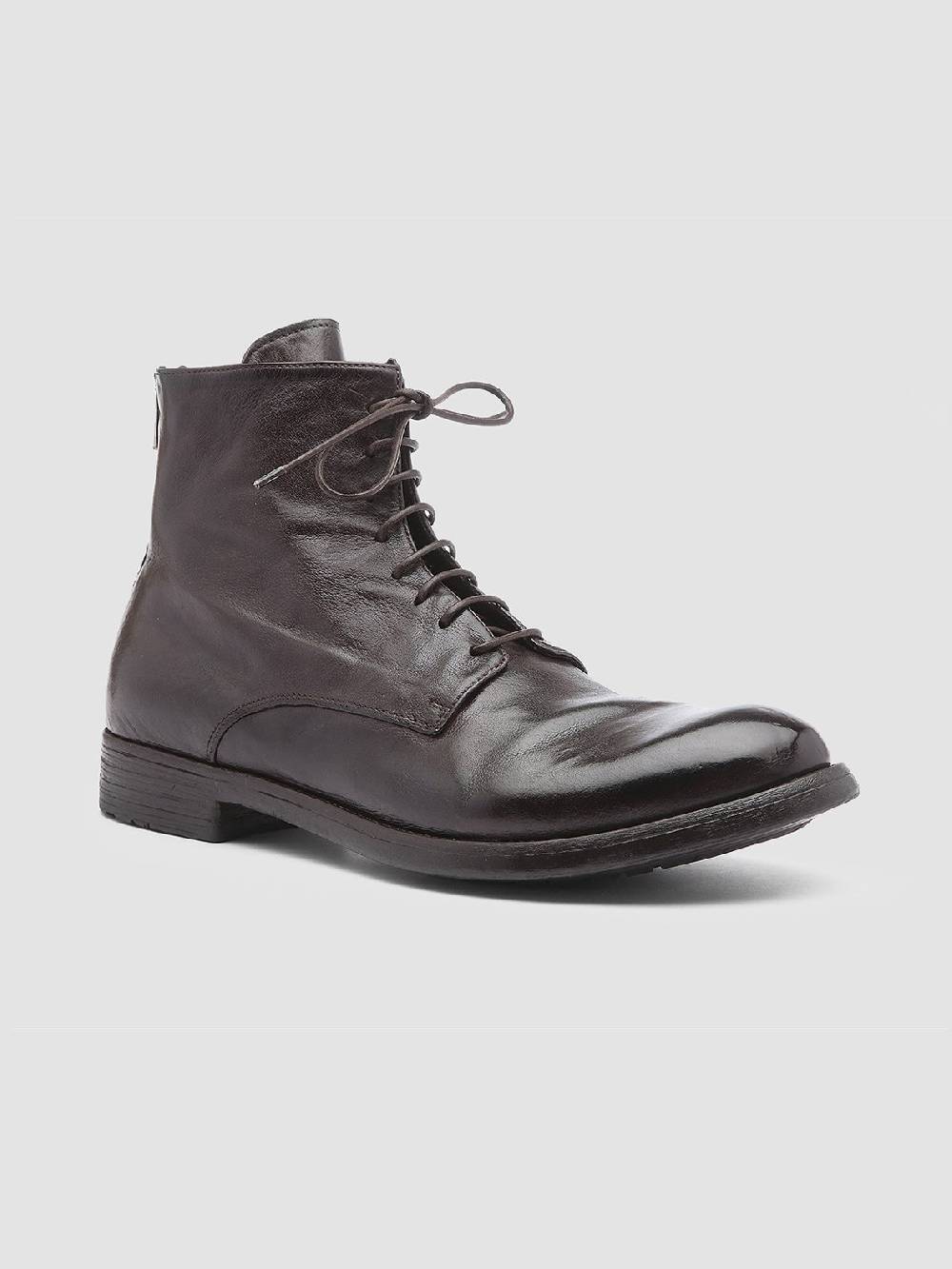 Officine Creative HIVE 016 Stivali in Pelle Marrone Promozione Limitata