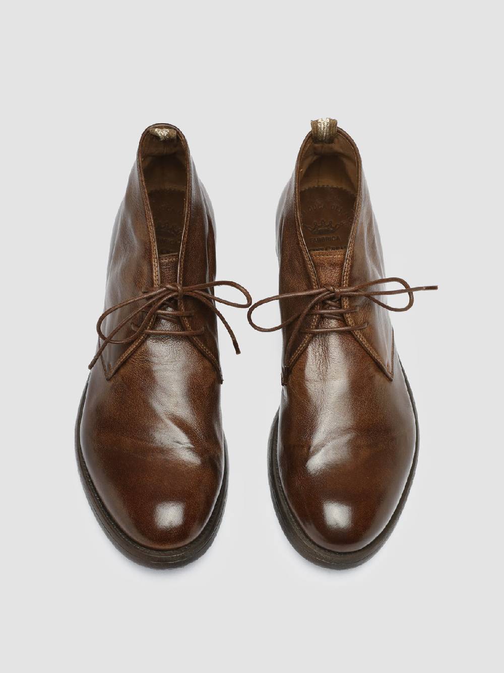 Officine Creative HIVE 050 Stivali Chukka in Pelle Marrone Shopping Online