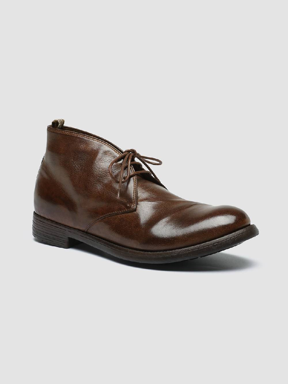 Officine Creative HIVE 050 Stivali Chukka in Pelle Marrone Shopping Online