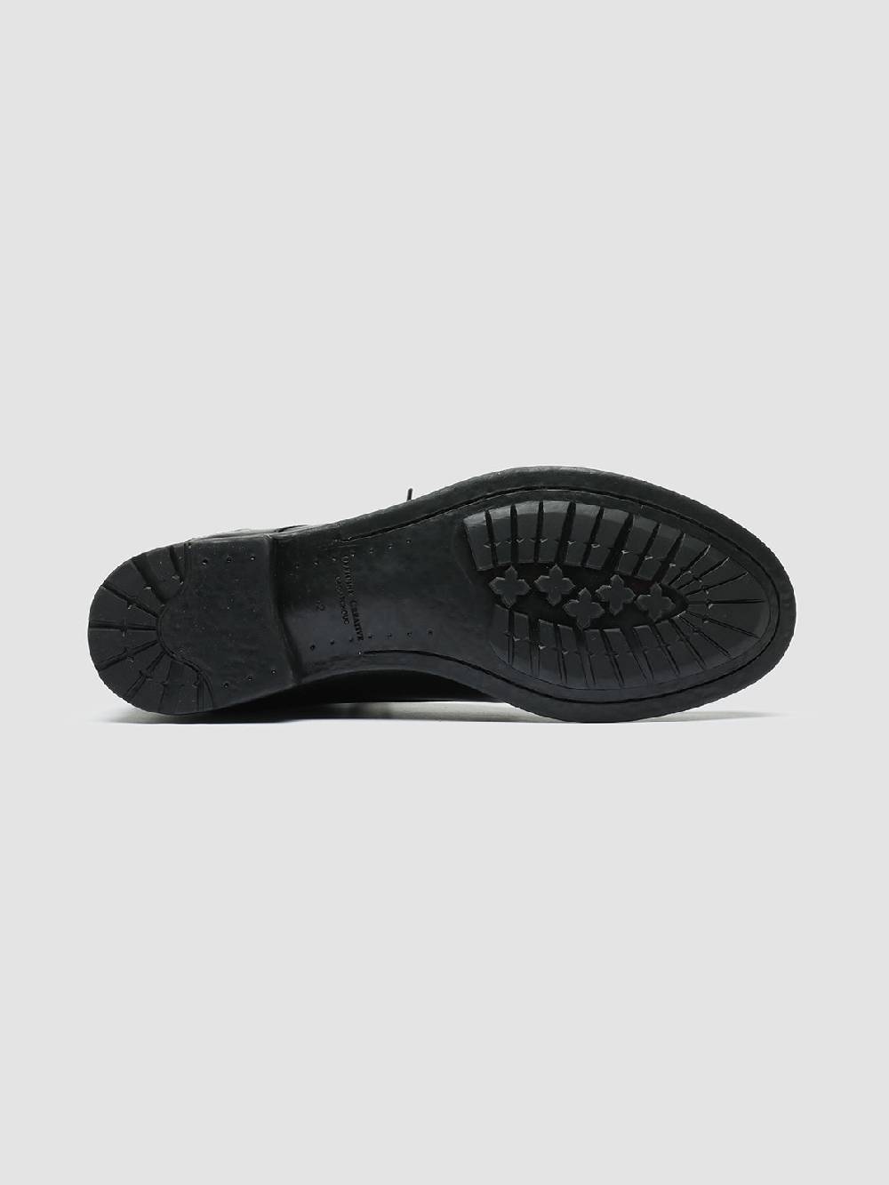 Officine Creative HIVE 053 Stivali Stringati in Pelle Nera Sottocosto