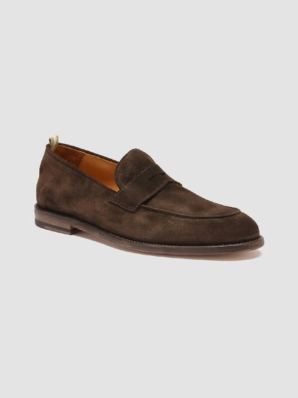 Officine Creative OPERA 001 Mocassini Penny Loafer in Pelle Scamosciata Marrone Offerta