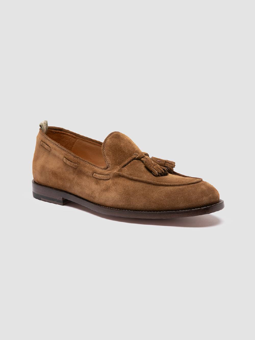 Officine Creative OPERA 002 Mocassini con Nappine in Camoscio Marrone Online