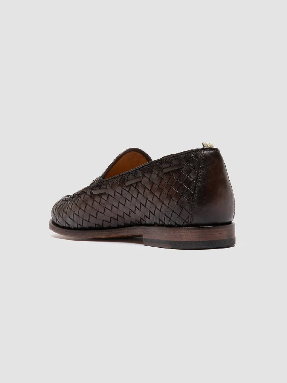 Officine Creative OPERA 004 Mocassini con Nappine in Pelle Marrone Saldi