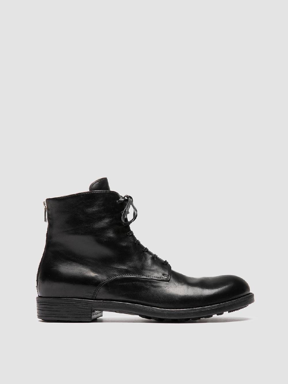 Officine Creative SARGEANT 003 Stivali Stringati in Pelle Nera Hotsell
