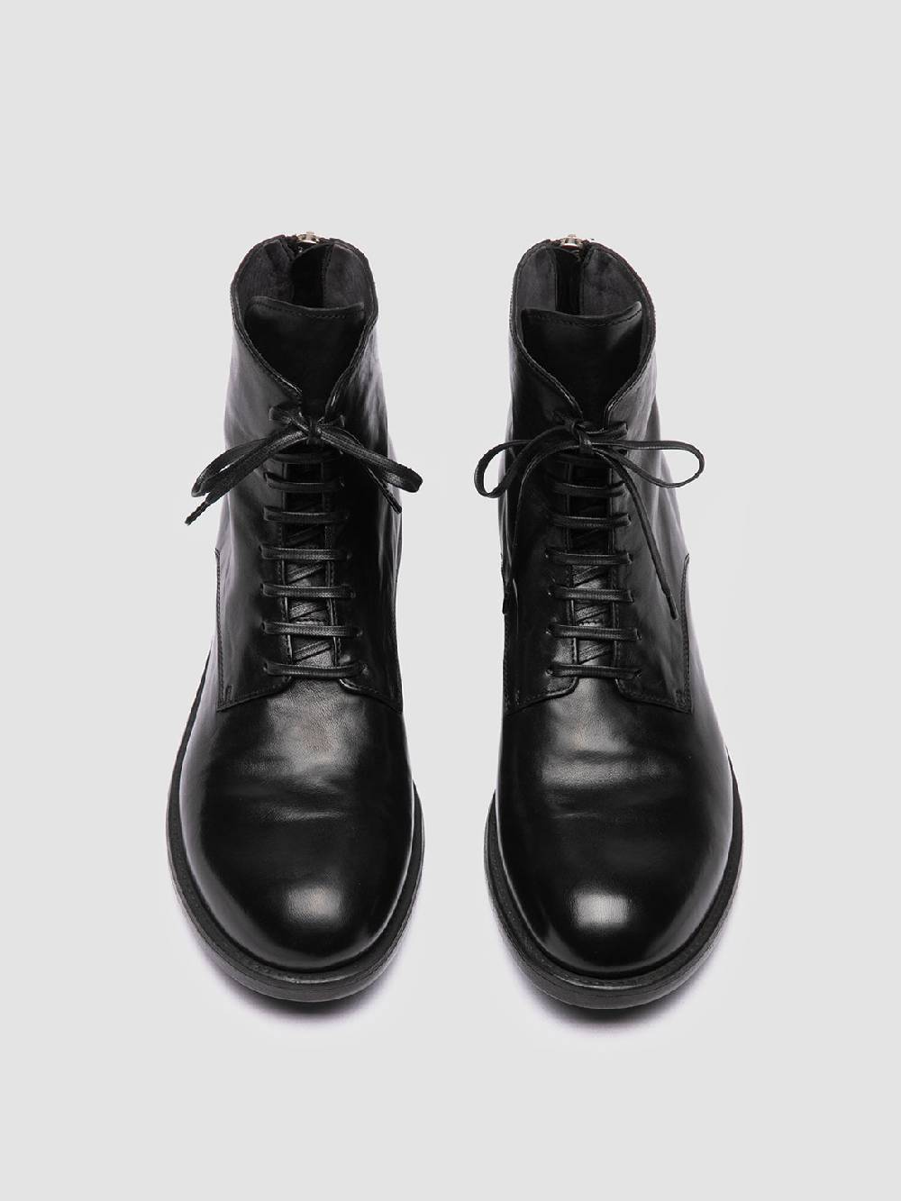 Officine Creative SARGEANT 003 Stivali Stringati in Pelle Nera Hotsell