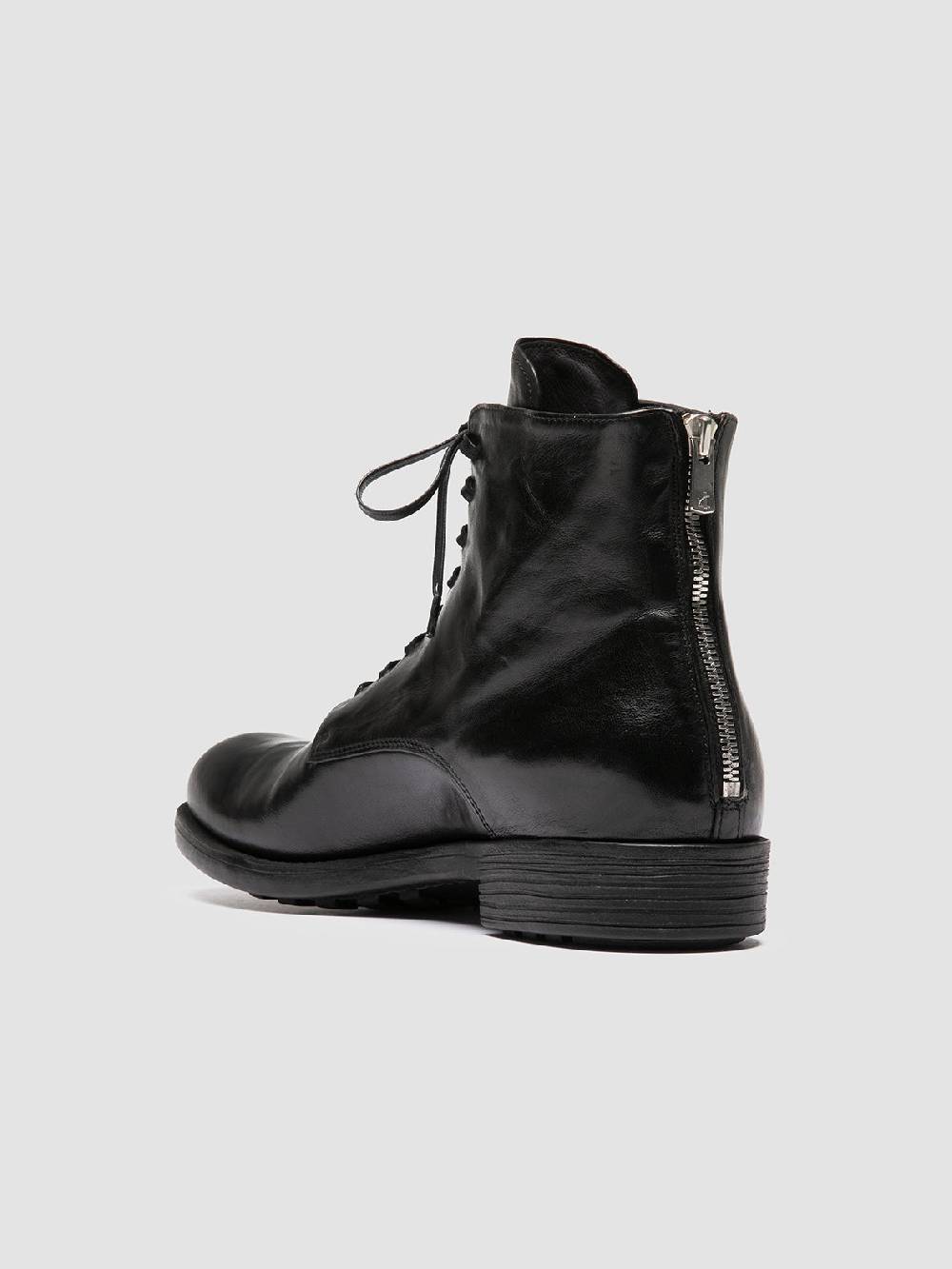 Officine Creative SARGEANT 003 Stivali Stringati in Pelle Nera Hotsell