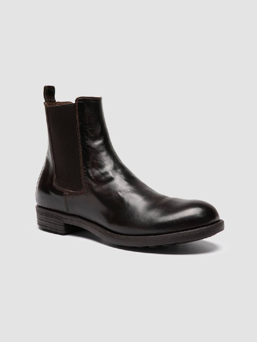 Officine Creative SARGEANT 006 Stivaletti Chelsea in Pelle Marrone Vendita Economica