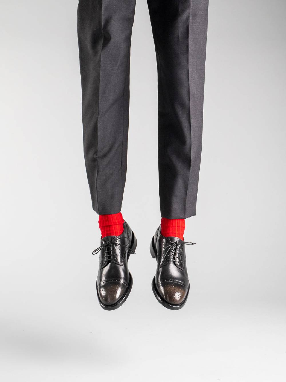 Officine Creative TEMPLE 003 Derby in Pelle Nera Saldi Di Fabbrica
