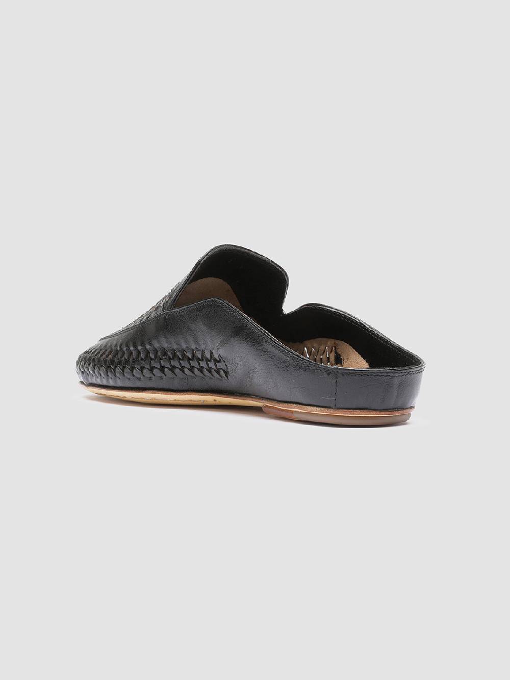 Officine Creative BESSIE 008 Sabot in Pelle Nera Vendite Flash