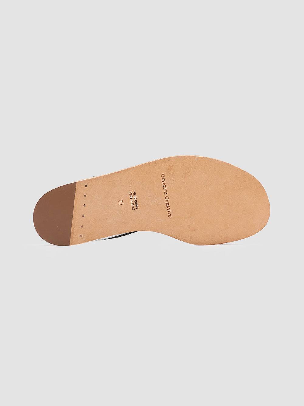 Officine Creative CONTRAIRE 004 Sandali in Nappa Nera Nuova