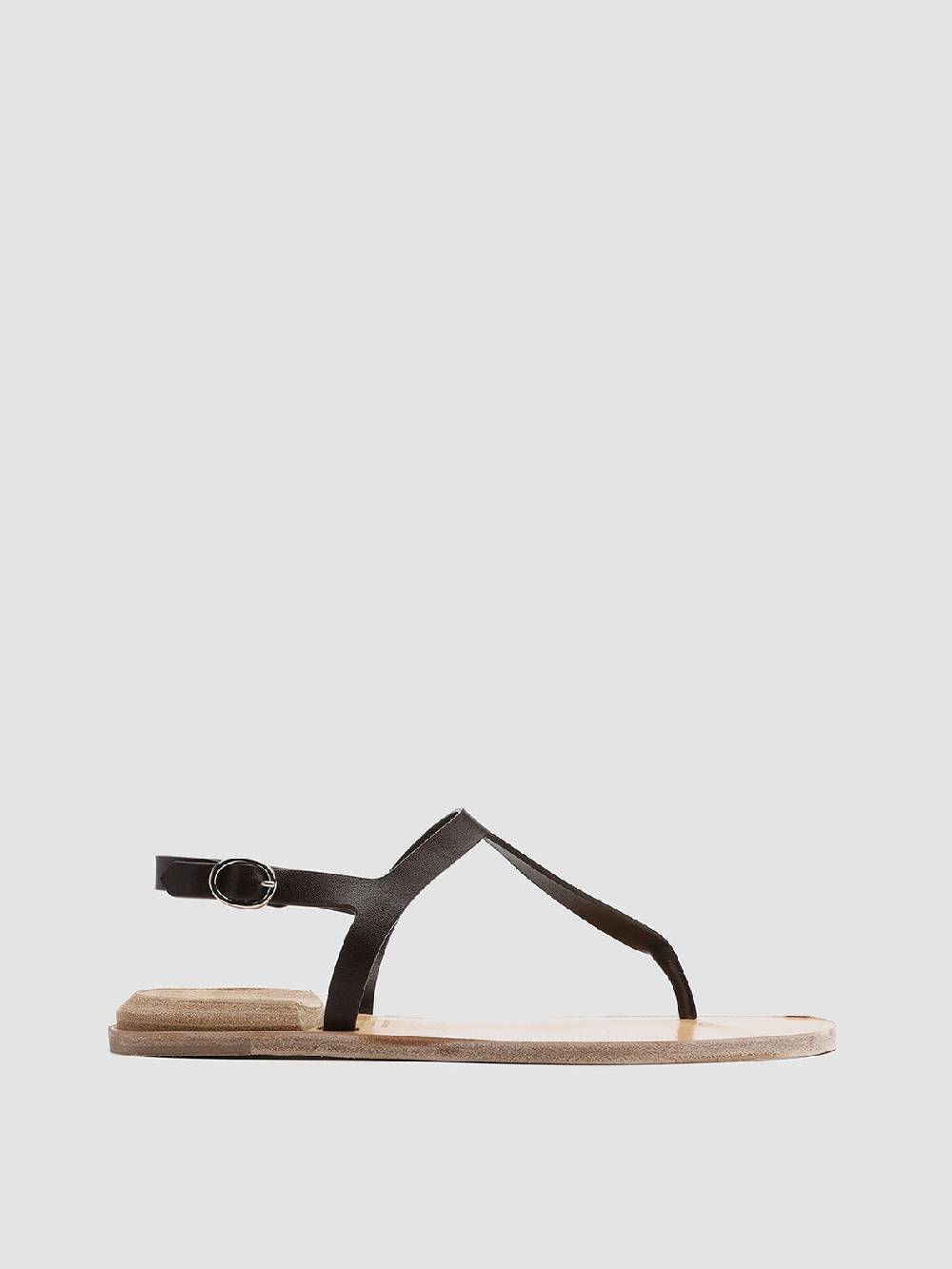 Officine Creative CONTRAIRE 007 Sandali in Nappa Nera Moda