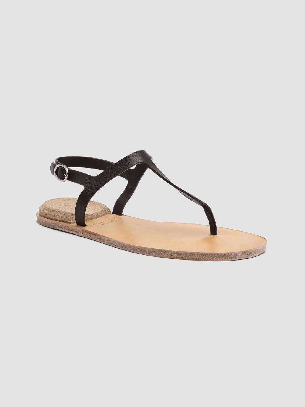 Officine Creative CONTRAIRE 007 Sandali in Nappa Nera Moda