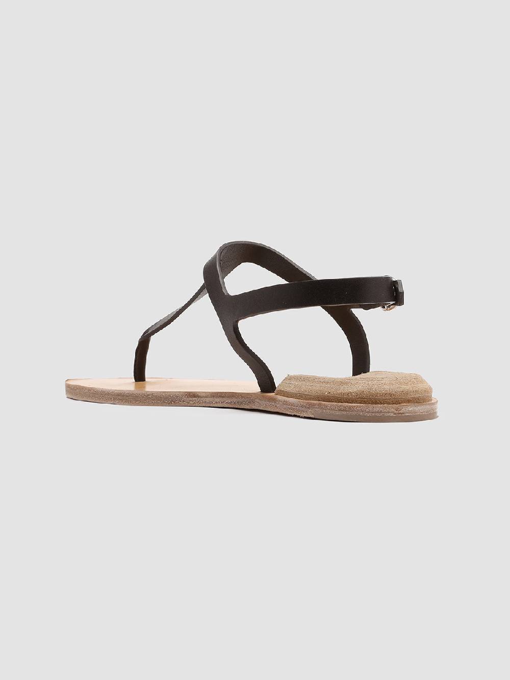 Officine Creative CONTRAIRE 007 Sandali in Nappa Nera Moda
