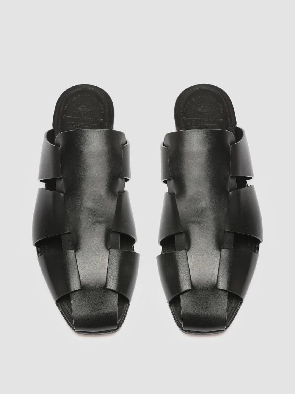 Officine Creative CUBA 001 Sabot in Pelle Nera Negozio online di fabbrica