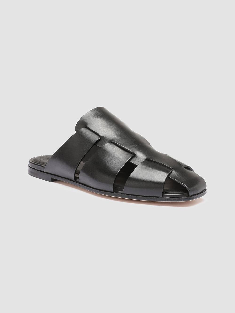 Officine Creative CUBA 001 Sabot in Pelle Nera Negozio online di fabbrica