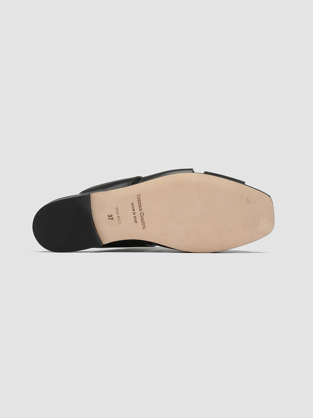 Officine Creative CUBA 001 Sabot in Pelle Nera Negozio online di fabbrica