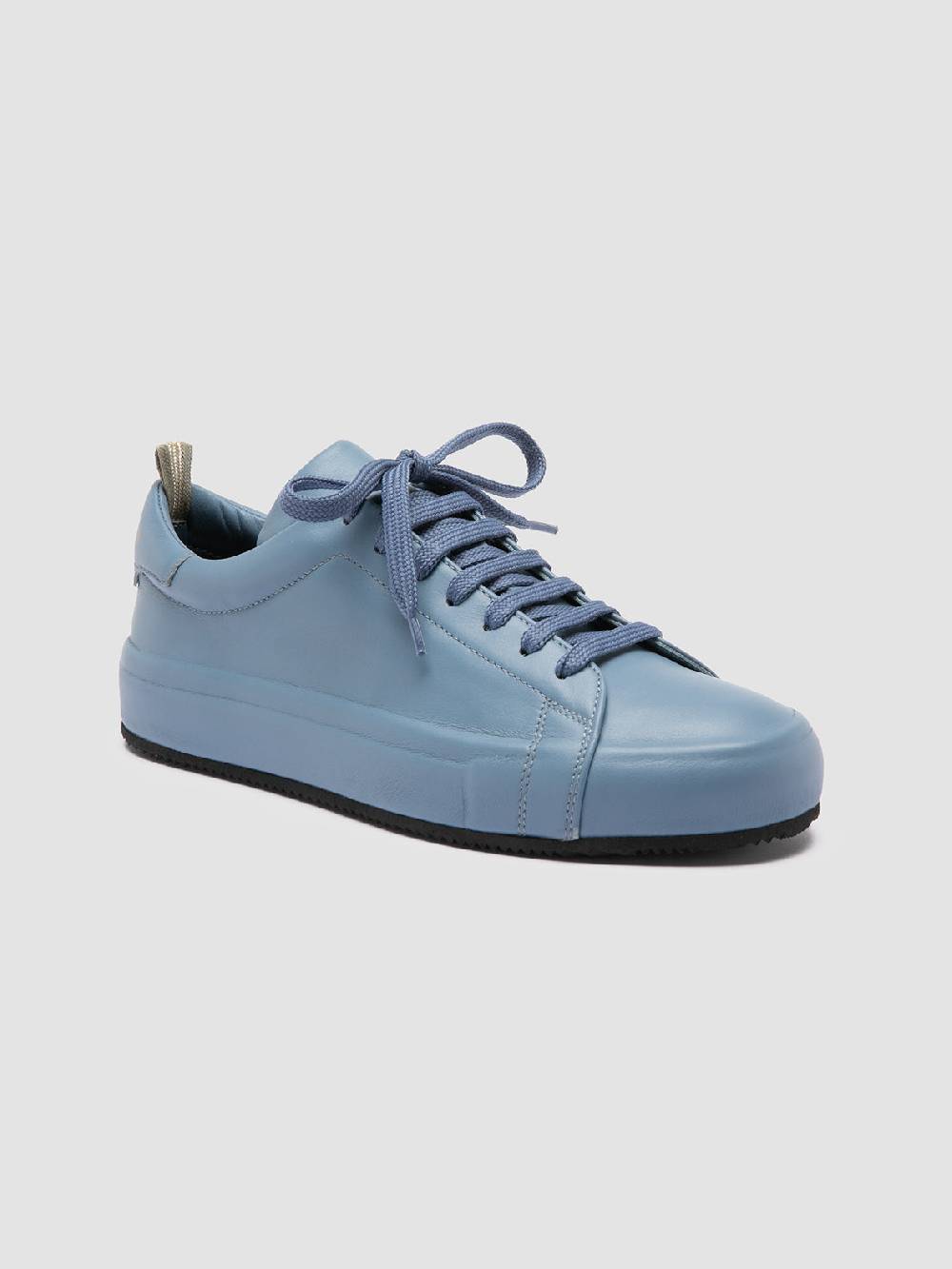 Officine Creative EASY 101 Sneakers Basse in Pelle Blu Offerta speciale