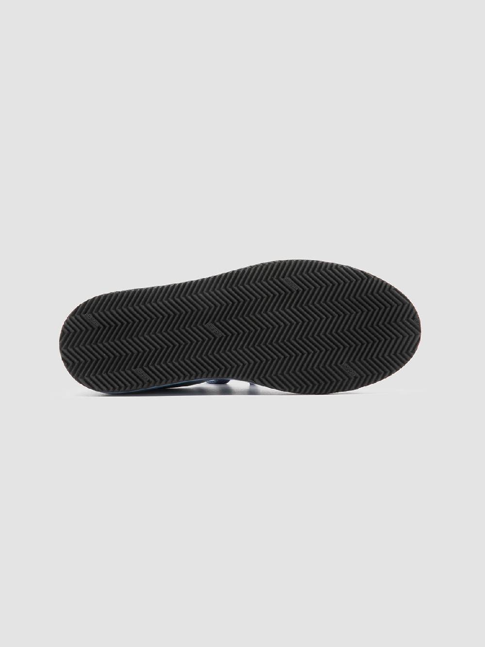 Officine Creative EASY 101 Sneakers Basse in Pelle Blu Offerta speciale