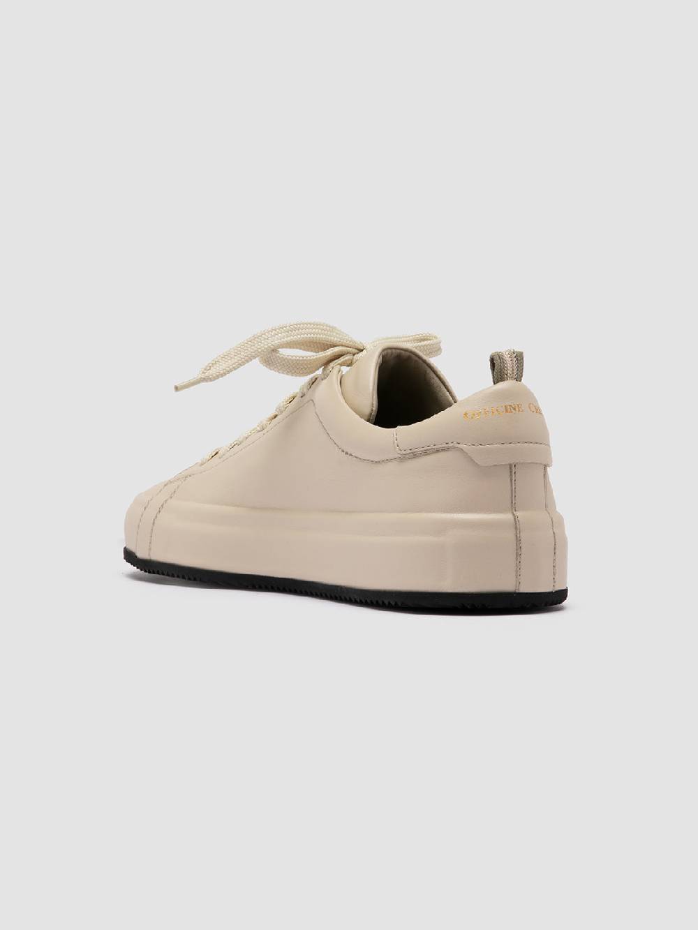 Officine Creative EASY 101 Sneakers Basse in Pelle Avorio Comprare a buon mercato