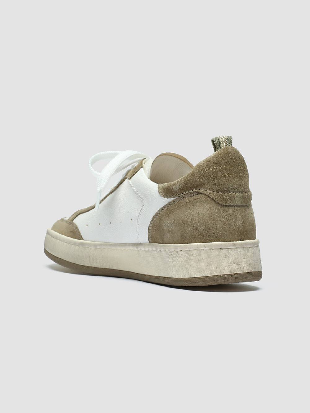 Officine Creative MAGIC 101 Sneakers in Pelle e Camoscio Bianco Grande vendita