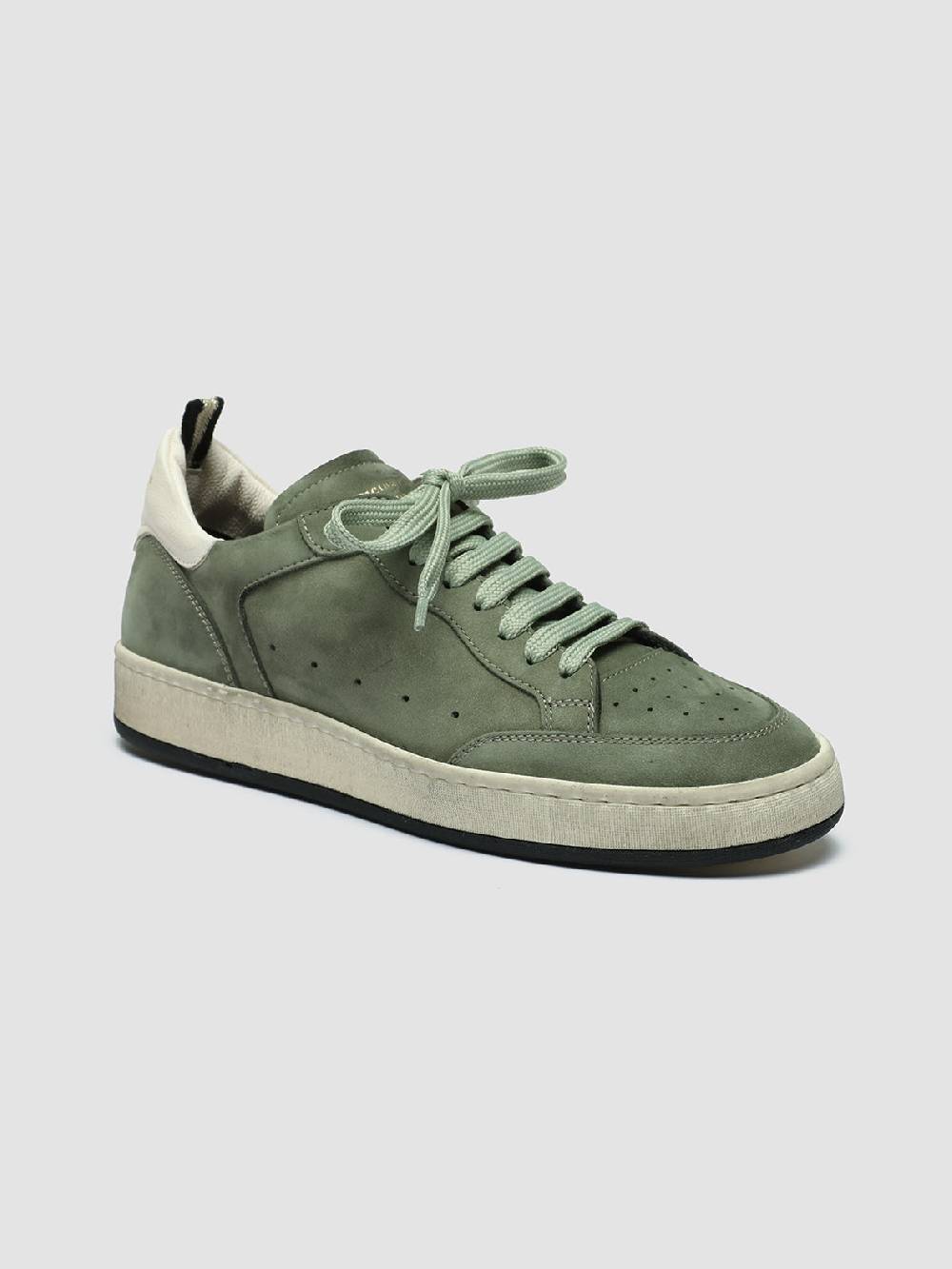 Officine Creative MAGIC 102 Sneakers in Pelle e Camoscio Verde Black Friday
