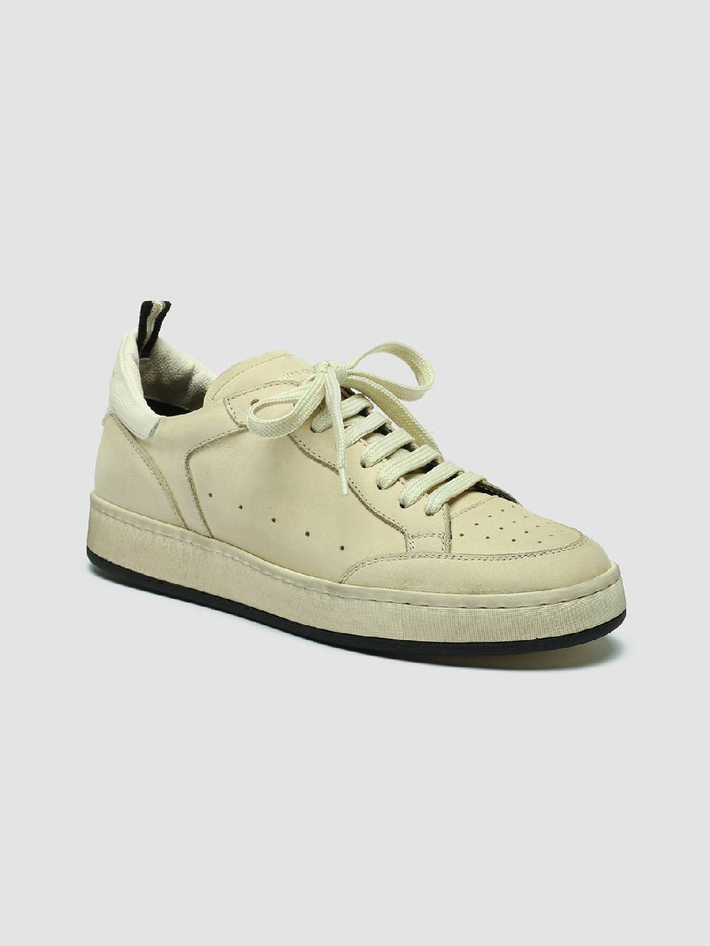 Officine Creative MAGIC 102 Sneakers in Camoscio e Pelle Beige Offerta natalizia