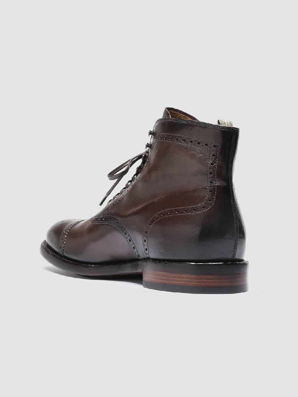 Officine Creative TEMPLE 004 Stivaletti in Pelle Marrone Offerta Anniversario