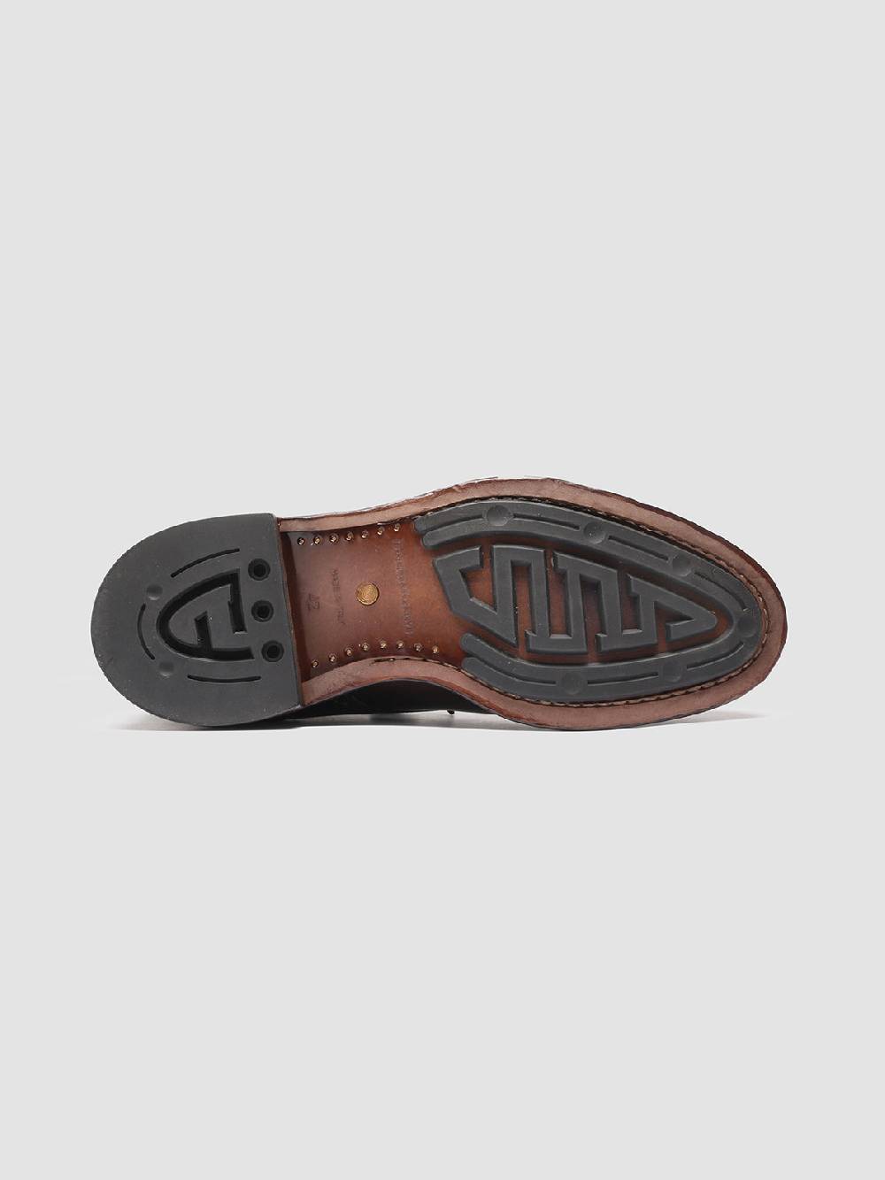 Officine Creative TEMPLE 004 Stivaletti in Pelle Marrone Offerta Anniversario