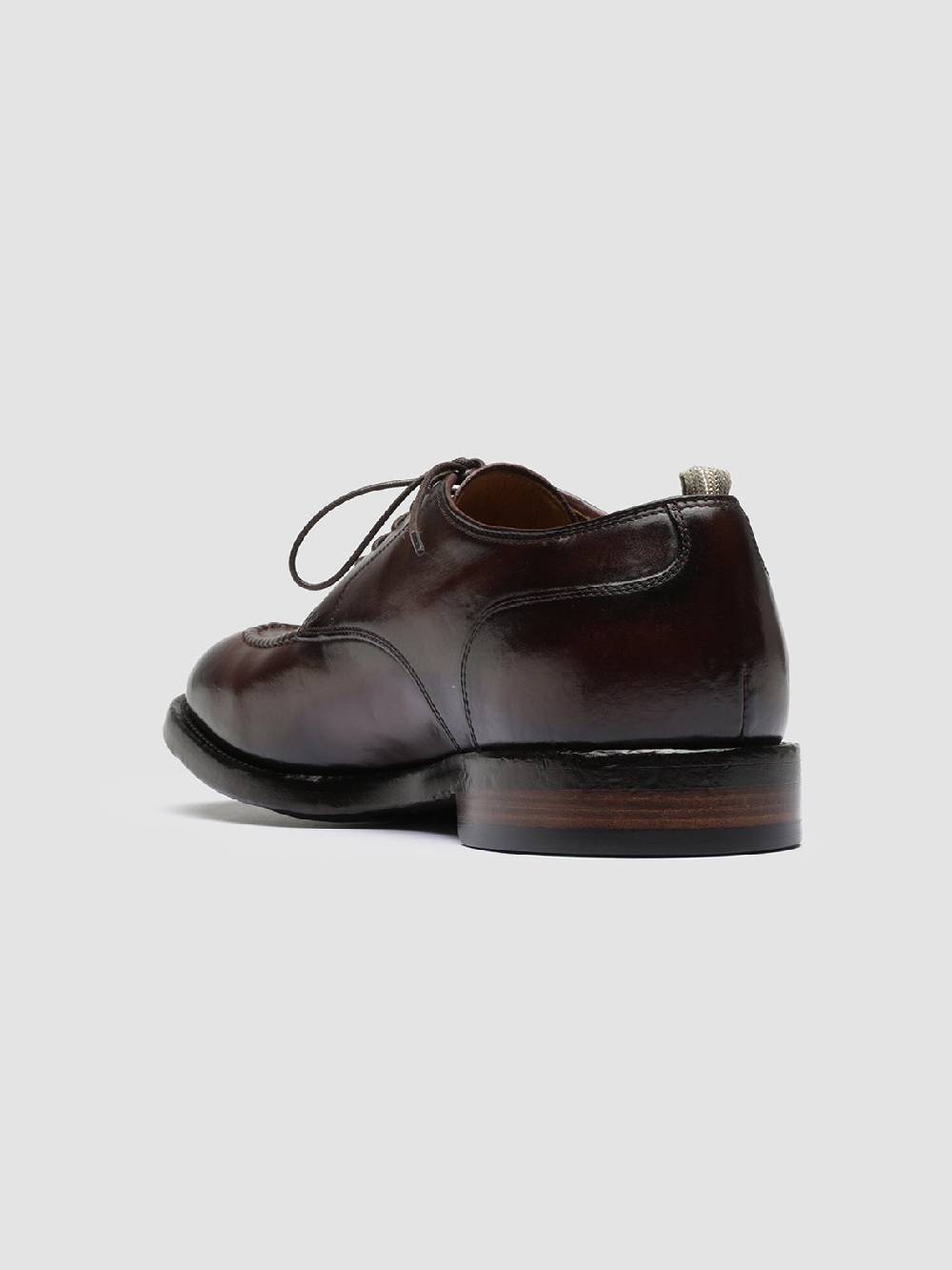 Officine Creative TEMPLE 005 Derby in Pelle Bordeaux Smaltimento dello stoccaggio