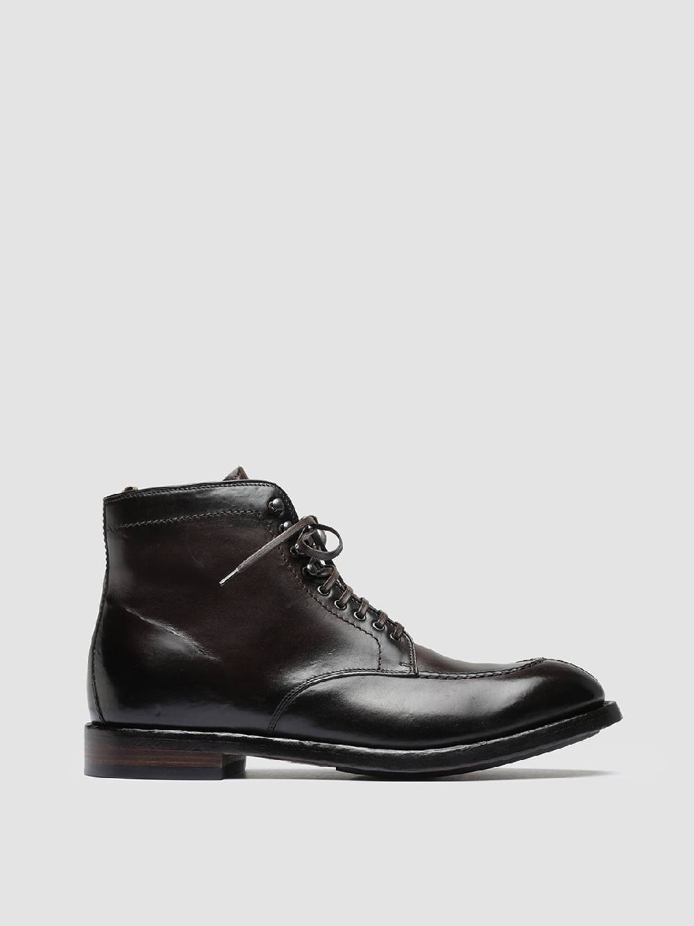 Officine Creative TEMPLE 006 Stivaletti in Pelle Marrone Vendita calda