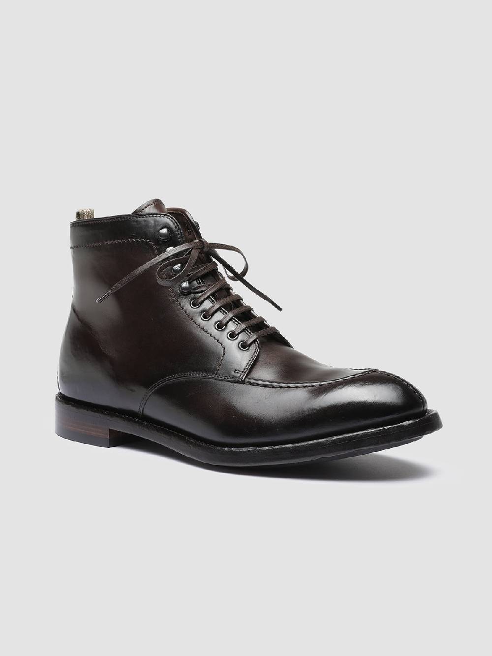 Officine Creative TEMPLE 006 Stivaletti in Pelle Marrone Vendita calda