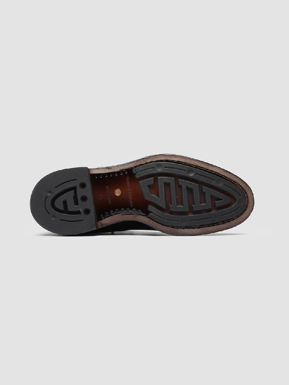 Officine Creative TEMPLE 006 Stivaletti in Pelle Marrone Vendita calda
